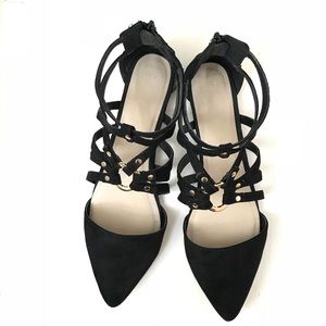 ASOS strappy black flats